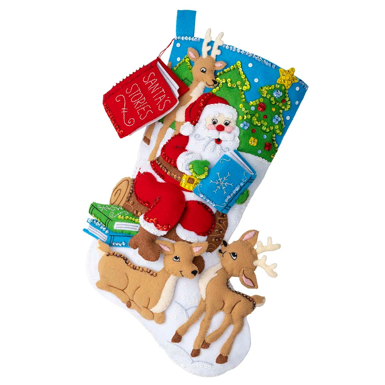 Bucilla Story Time Santa Stocking Kit 1 Bucilla Story Time Santa Stocking Kit