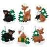 Bucilla Santa's Black Bear Cabin Felt & Sequin Kit