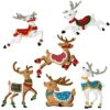 Bucilla Festive Reindeers Felt & Sequin Kit