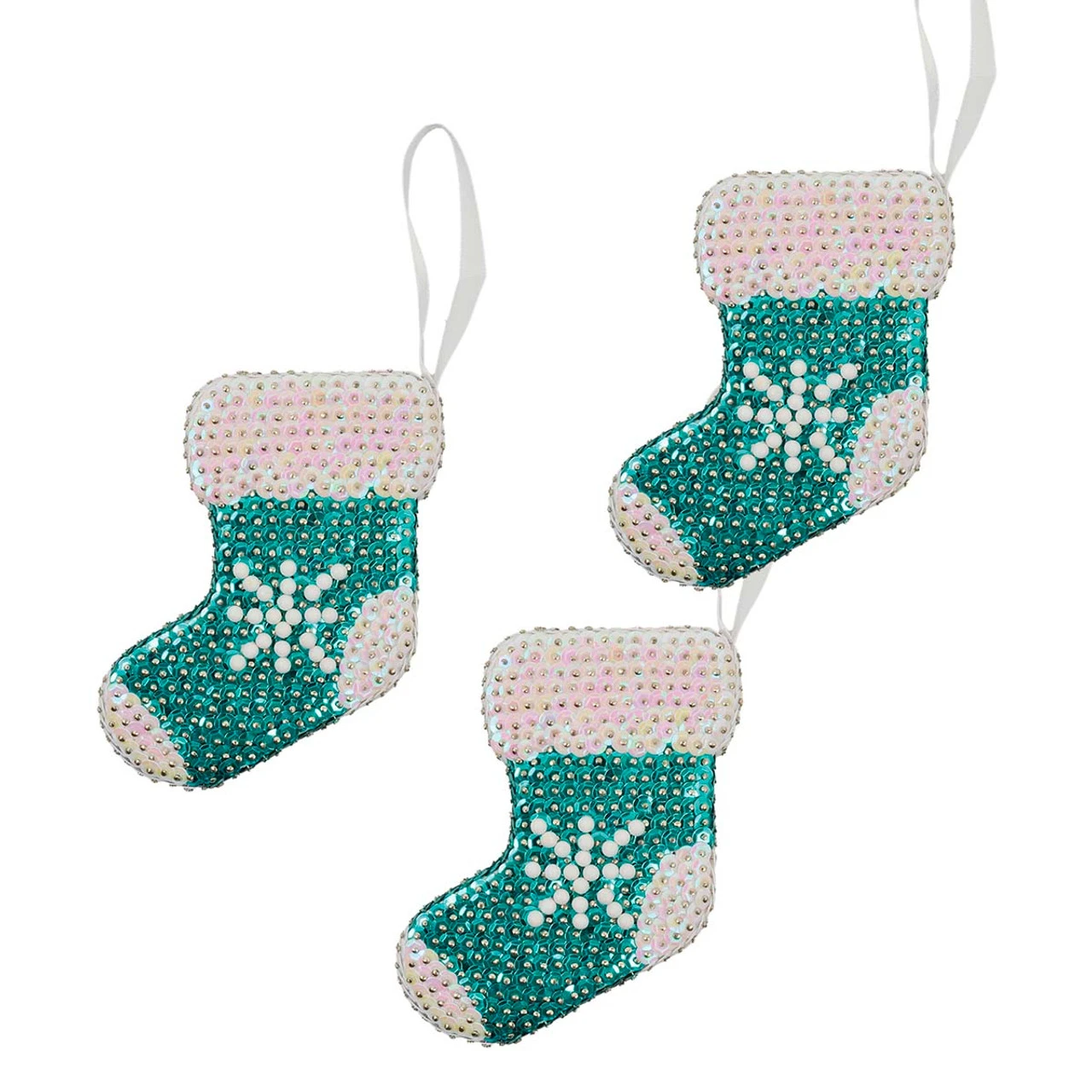 Herrschners Frosty Stockings Ornament Kit 1 Herrschners Frosty Stockings Ornament Kit