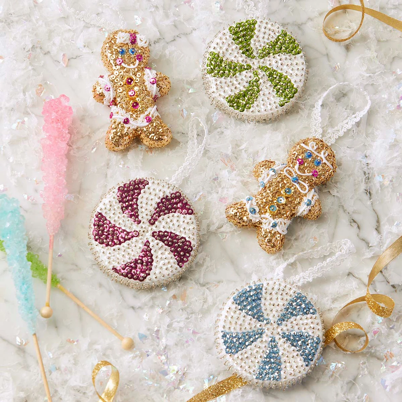 Sunrise Craft & Hobby Gingerbread & Sweets Ornament Kit 1 Sunrise Craft & Hobby Gingerbread & Sweets Ornament Kit