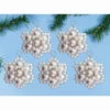 Design Works Frosty Flowers Pearl Ornament Kit