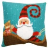 Vervaco Funny Santa Pillow Cover Needlepoint Kit