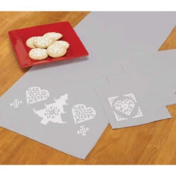 Herrschners Christmas Wonderland Table Runner & Napkins Stamped Cross-Stitch