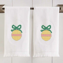 Herrschners Classic Christmas Towel Set Stamped Cross-Stitch -PremierCraft Sales Store 541345 4 28582.1695648615