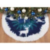 Herrschners Snowy Nights Tree Skirt Latch Hook Kit