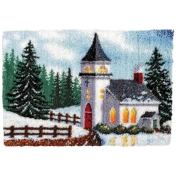 Herrschners Winter Church Latch Hook Kit