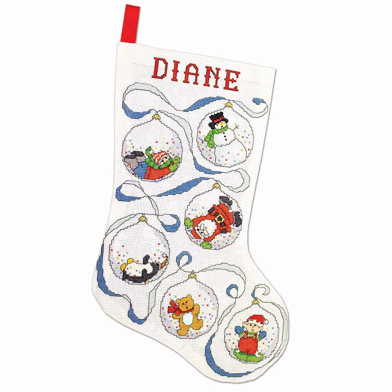 Design Works Christmas Bubbles Stocking Counted Cross-Stitch Kit 1 Design Works Christmas Bubbles Stocking Counted Cross-Stitch Kit