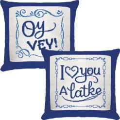 Herrschners Oy Vey! & I Love You A Latke Set Counted Cross-Stitch
