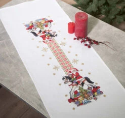 Nob Hill Christmas Toys Table Runner Counted Cross-Stitch Kit