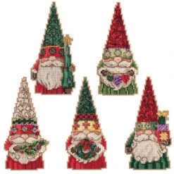 Wichelt Imports, Inc. Festive Gnome Ornament Set Counted Cross-Stitch