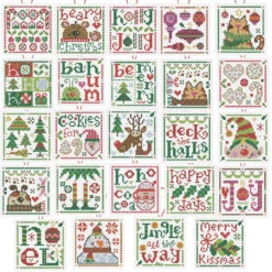 Herrschners Jolly Mini Ornaments Counted Cross-Stitch Kit