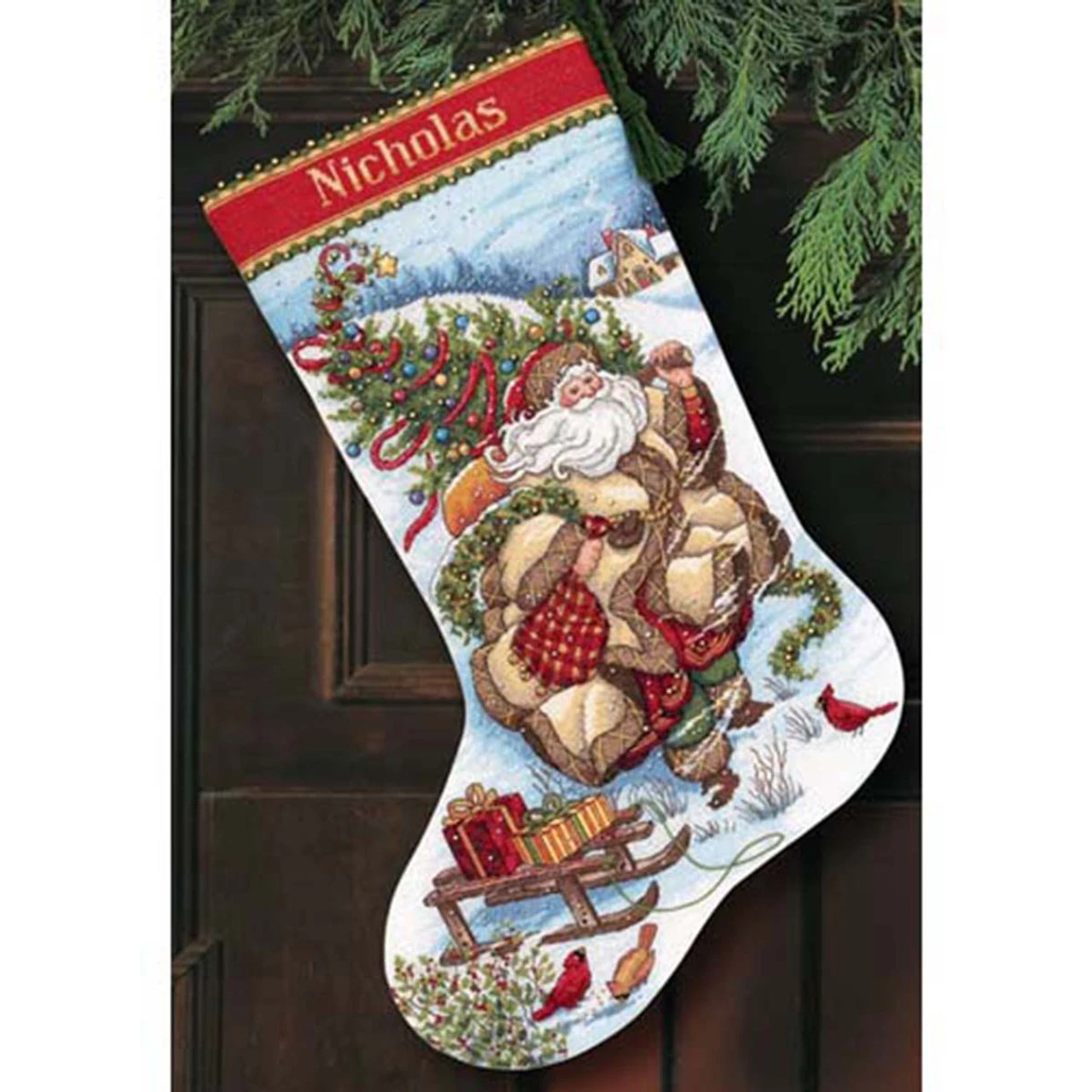 Dimensions Santa's Journey Stocking Counted Cross-Stitch Kit 1 Dimensions Santa's Journey Stocking Counted Cross-Stitch Kit