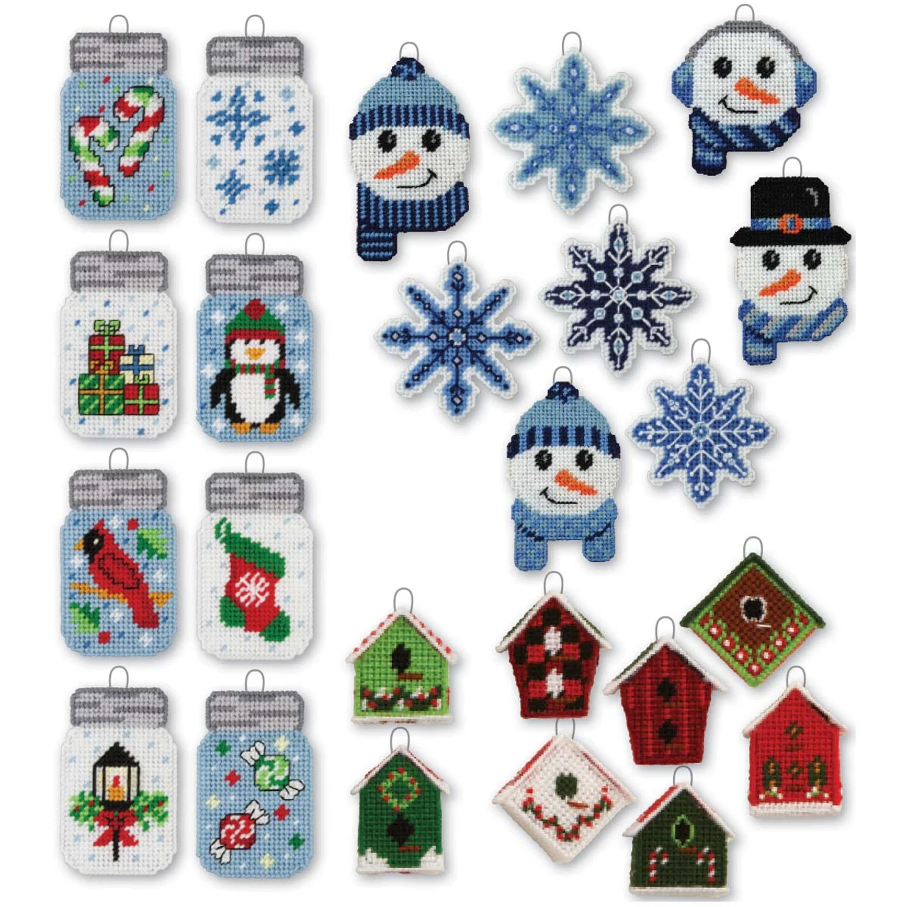 Herrschners Holiday Ornament Set Plastic Canvas 1 Herrschners Holiday Ornament Set Plastic Canvas