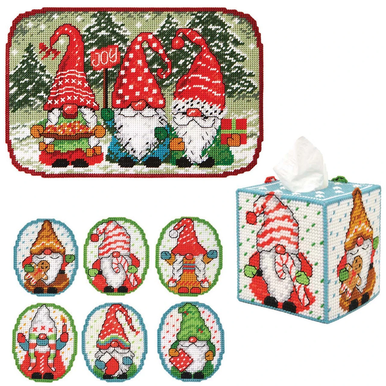 Herrschners Merry Gnomes Set Plastic Canvas 1 Herrschners Merry Gnomes Set Plastic Canvas