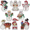 Herrschners Snow Ladies Magnets Counted Cross-Stitch Kit