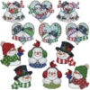 Design Works Snowmen & Snow Couple Set Counted Cross-Stitch