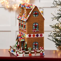 Herrschners Candy Lane Gingerbread House Plastic Canvas Kit -PremierCraft Sales Store 570677 4 60973.1693467589