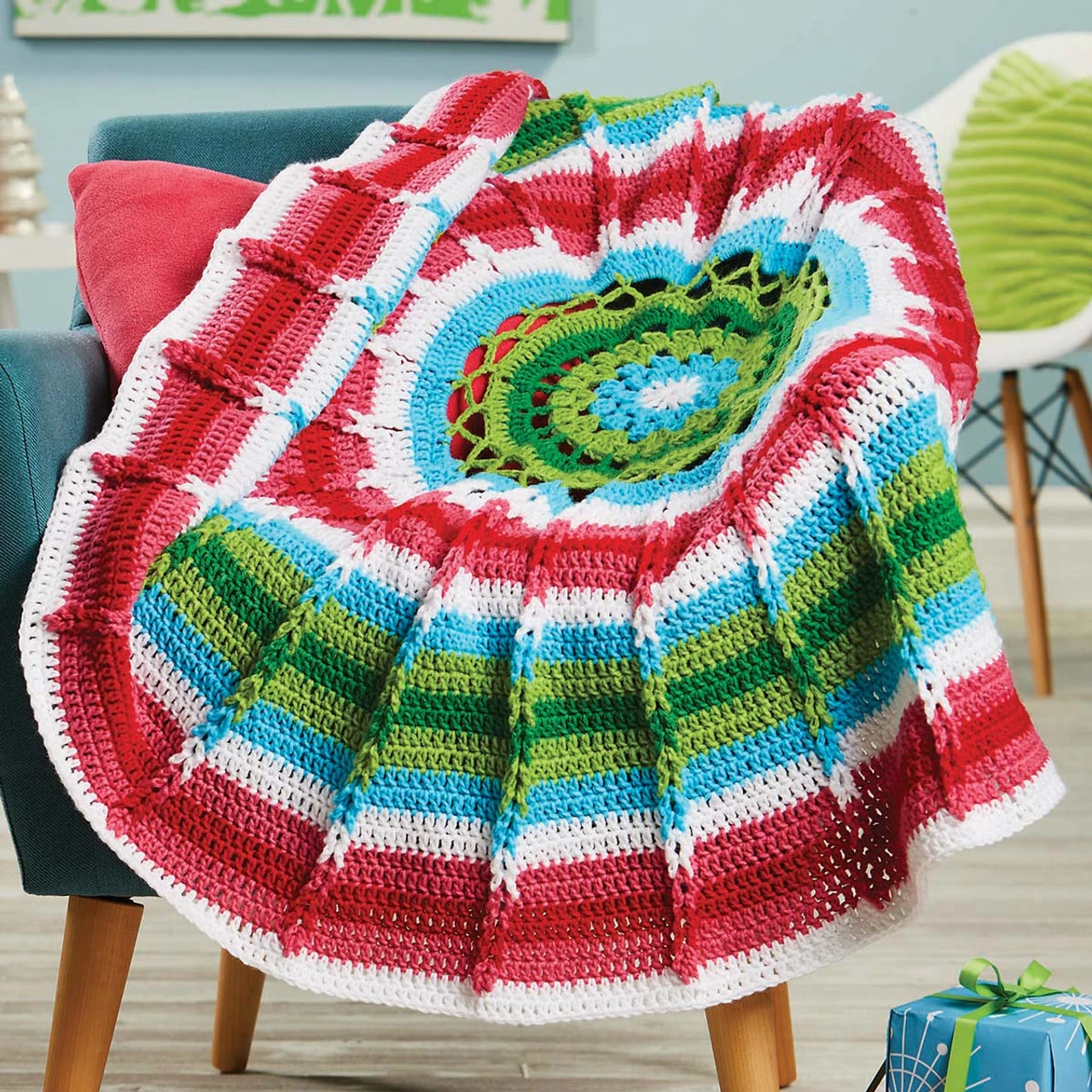 Herrschners Nostalgic Round Crochet Afghan Kit 1 Herrschners Nostalgic Round Crochet Afghan Kit